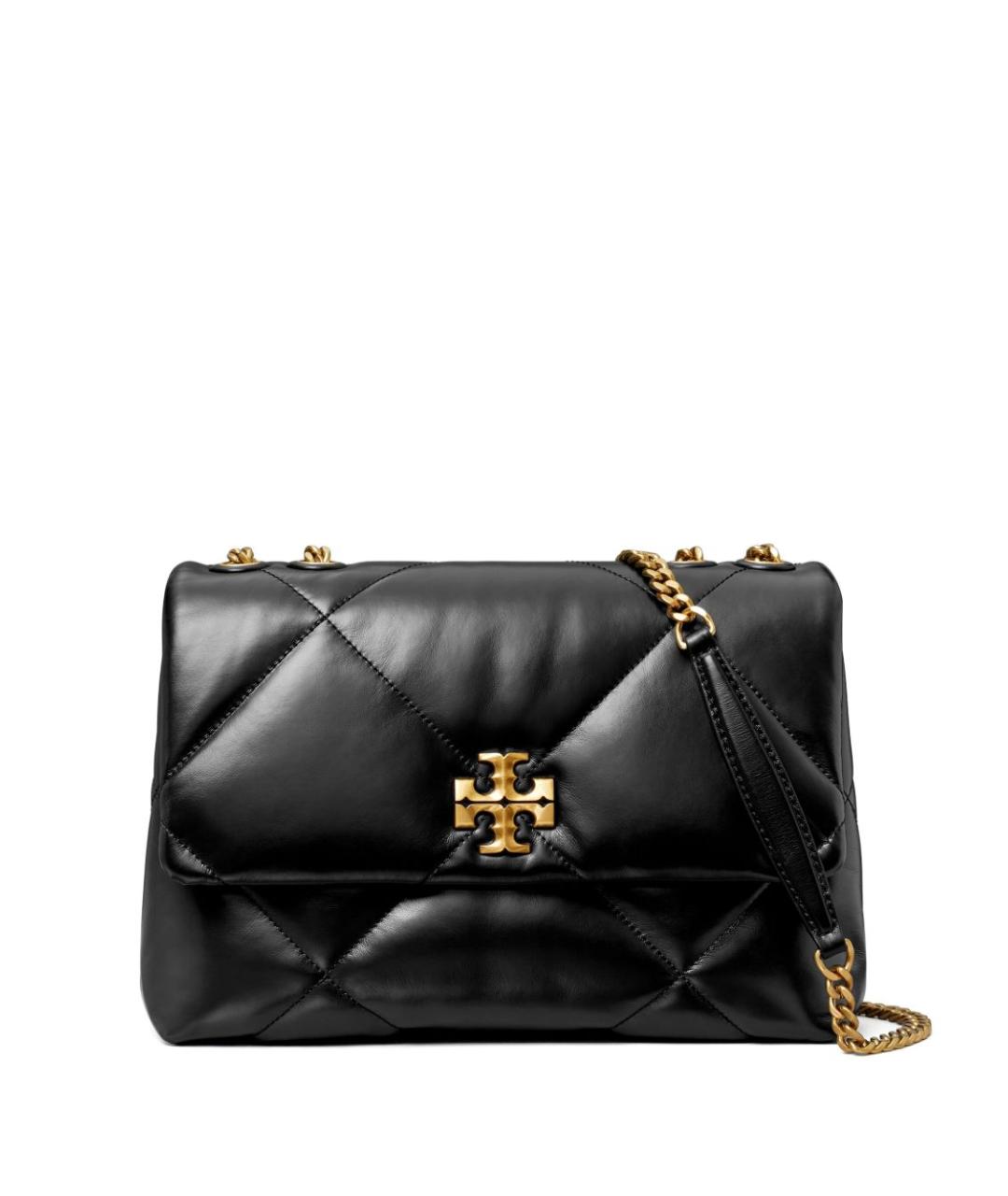 TORY BURCH Черная кожаная сумка через плечо, фото 1