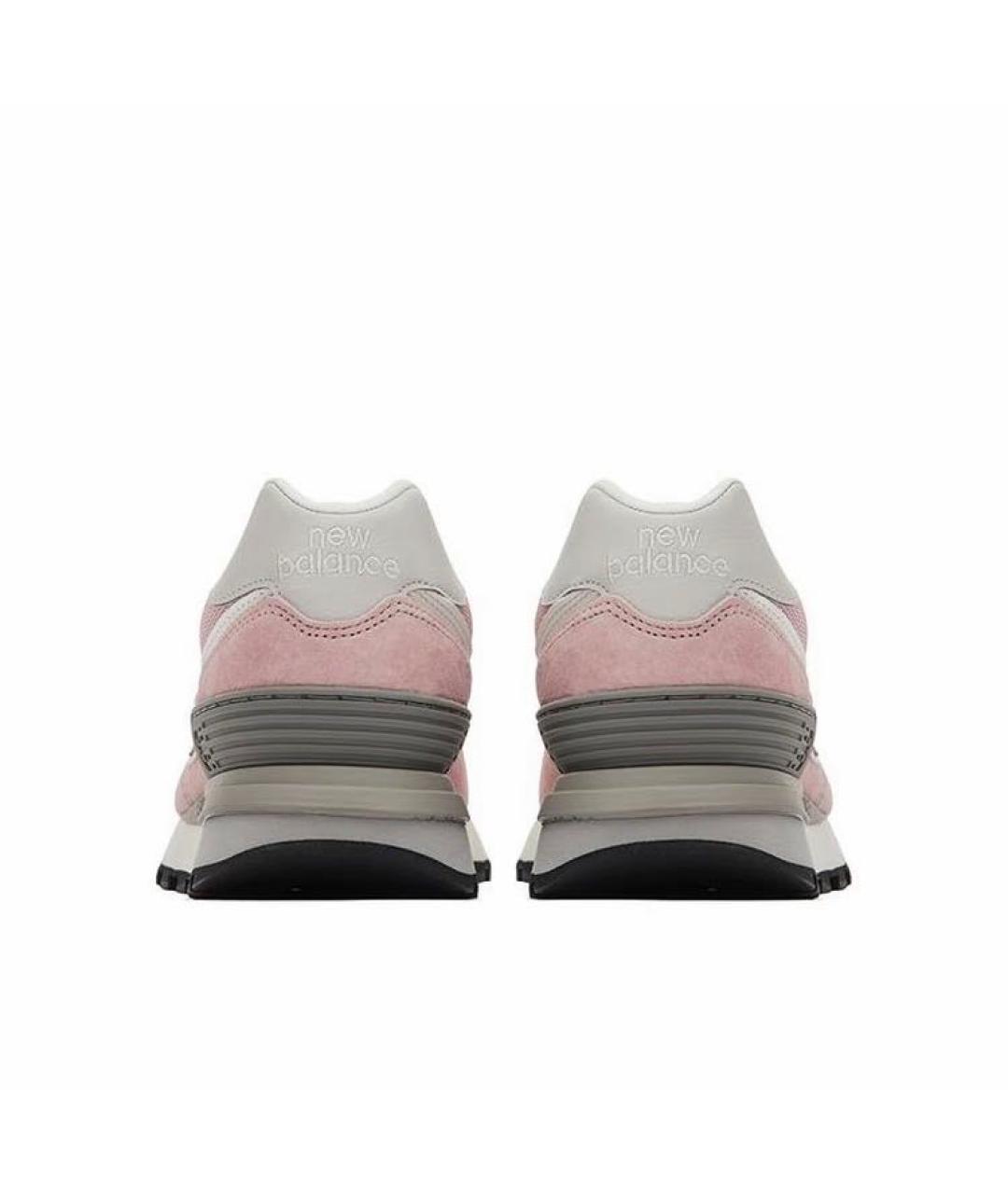 NEW BALANCE Розовые замшевые кроссовки, фото 4