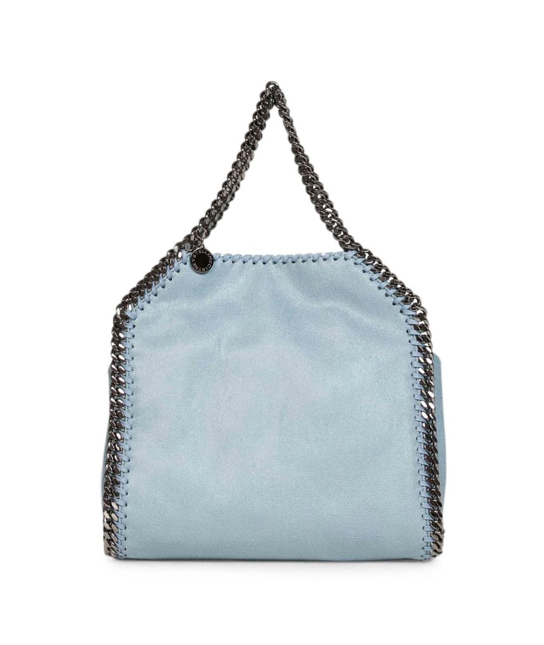 STELLA MCCARTNEY Голубая синтетическая сумка с короткими ручками, фото 1