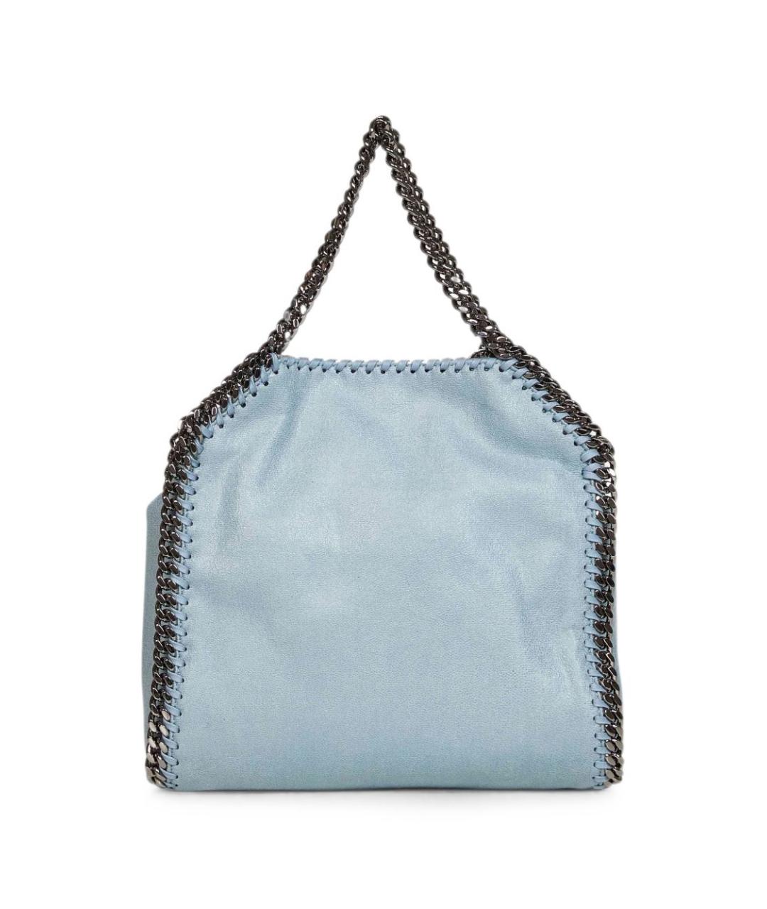 STELLA MCCARTNEY Голубая синтетическая сумка с короткими ручками, фото 2