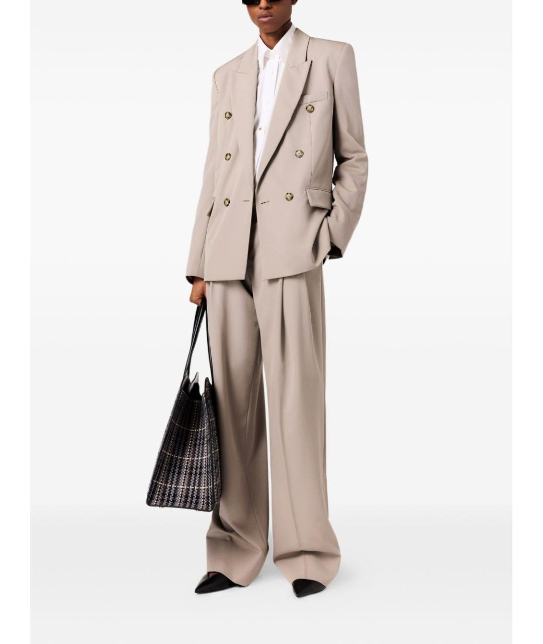 STELLA MCCARTNEY Шерстяные прямые брюки, фото 3
