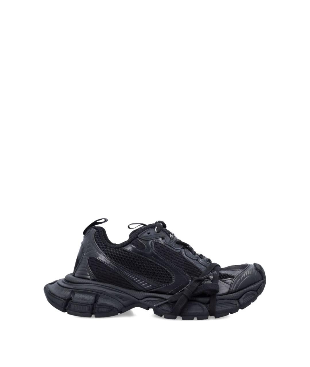 BALENCIAGA Черные текстильные низкие кроссовки / кеды, фото 1