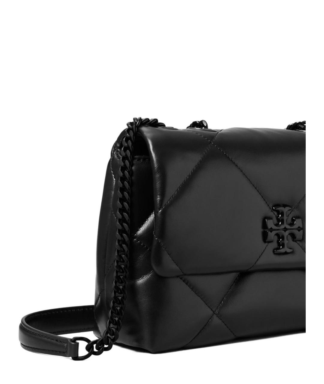 TORY BURCH Черная кожаная сумка через плечо, фото 2