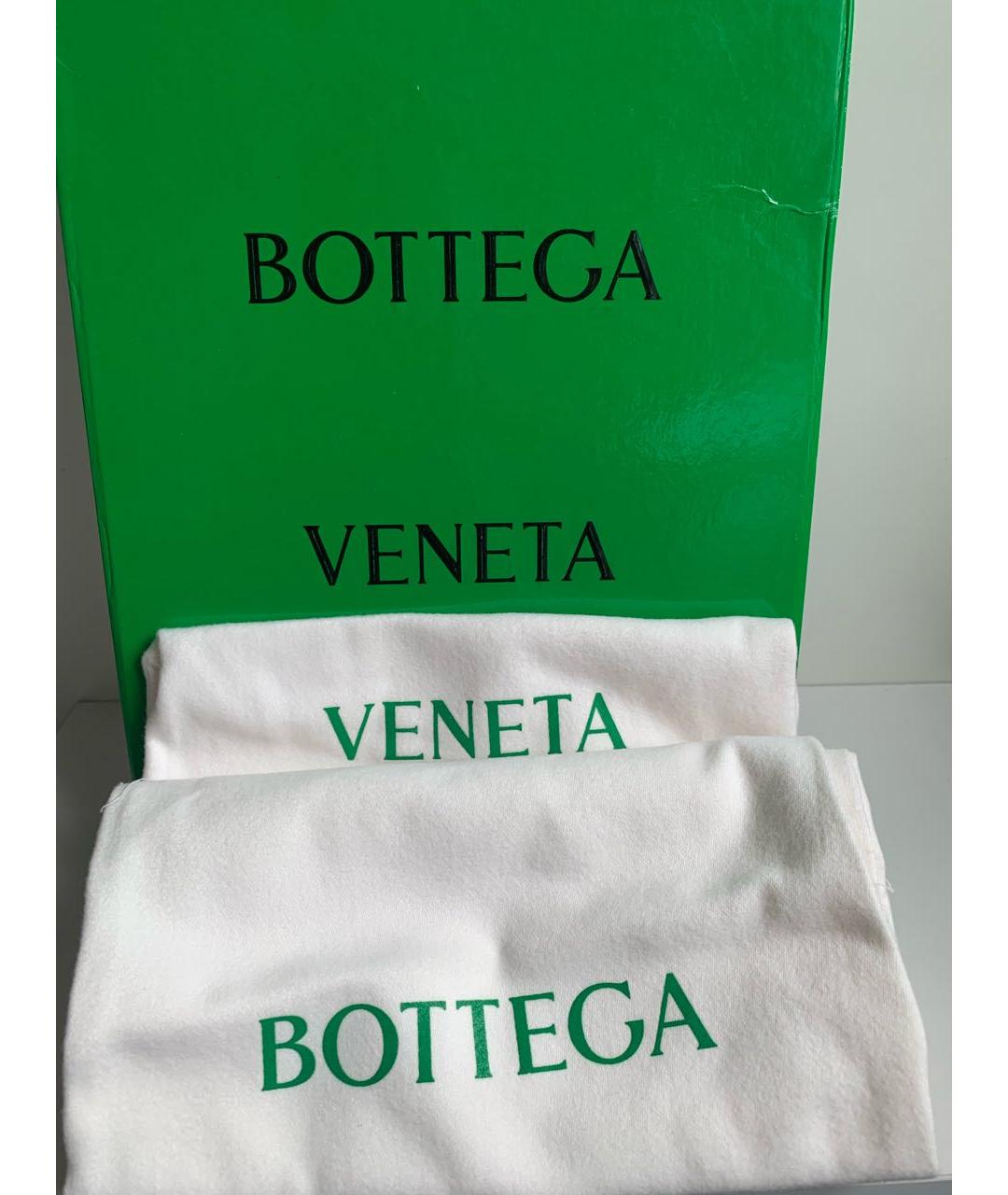 BOTTEGA VENETA Черные кожаные сандалии, фото 7