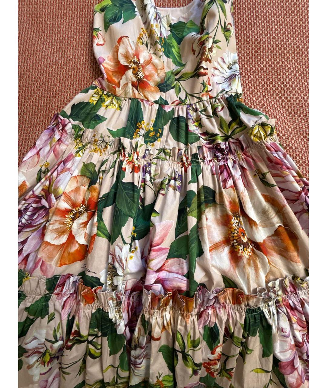 DOLCE&GABBANA Мульти хлопковый сарафан, фото 5