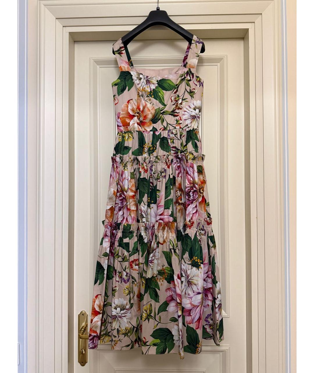 DOLCE&GABBANA Мульти хлопковый сарафан, фото 2