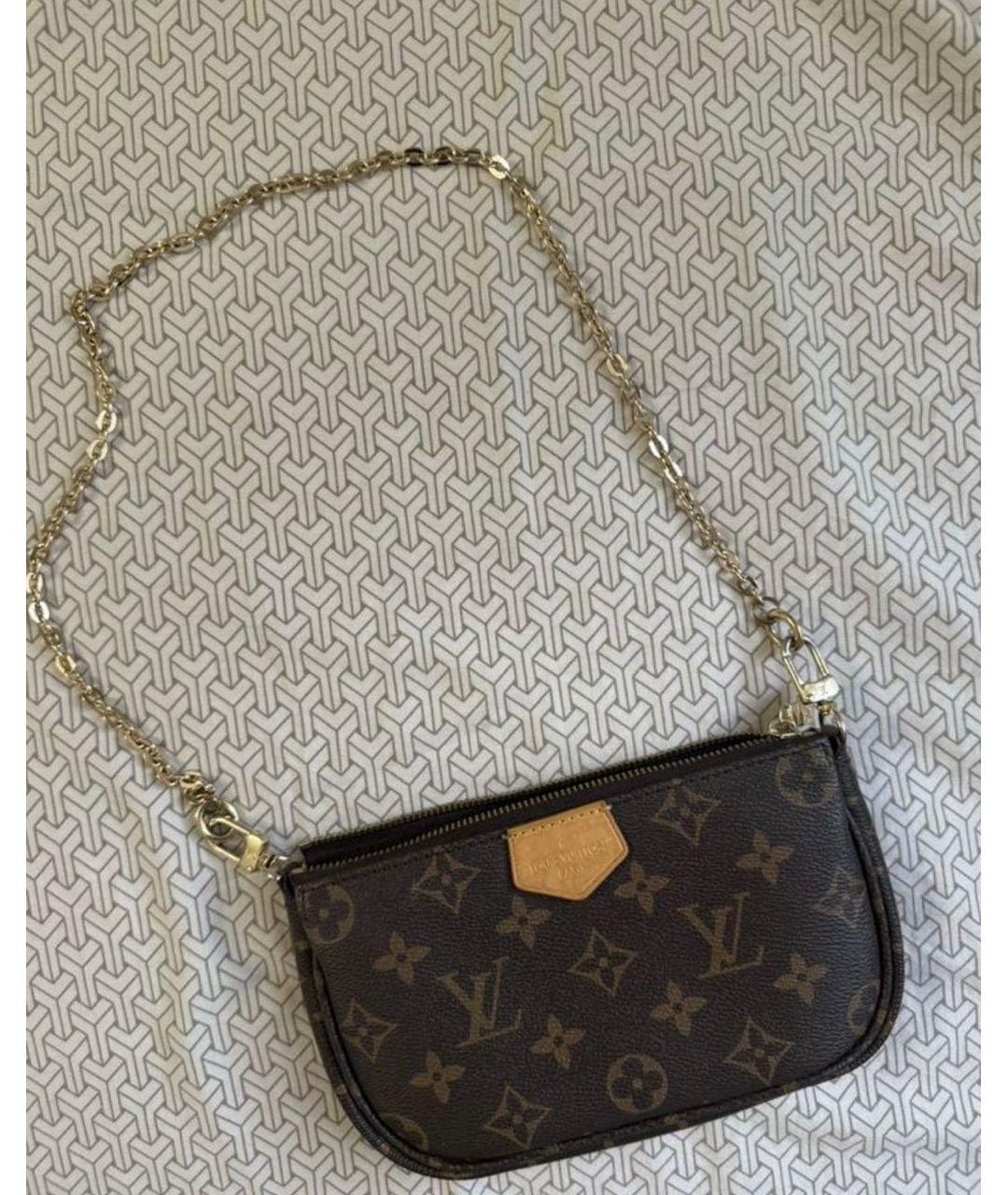 LOUIS VUITTON Коричневая сумка через плечо, фото 2