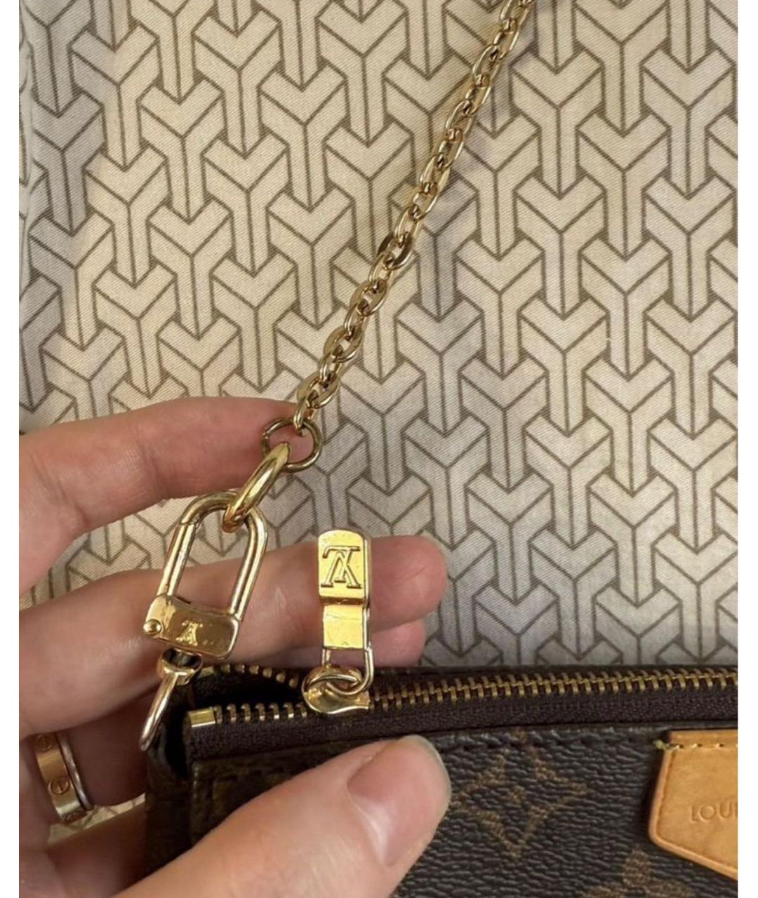 LOUIS VUITTON Коричневая сумка через плечо, фото 7
