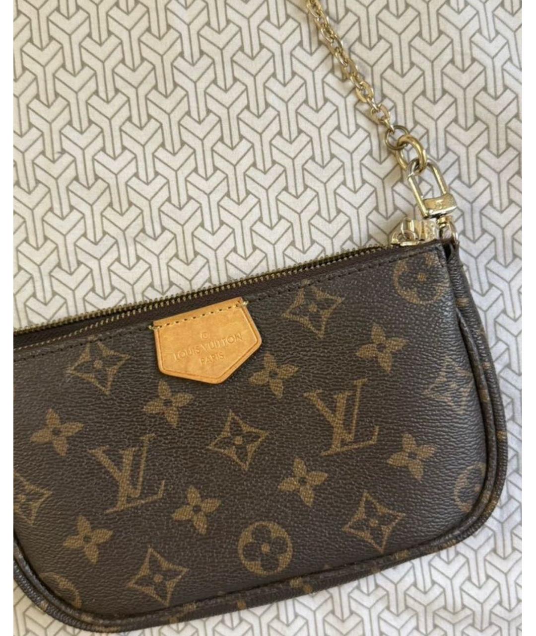 LOUIS VUITTON Коричневая сумка через плечо, фото 3