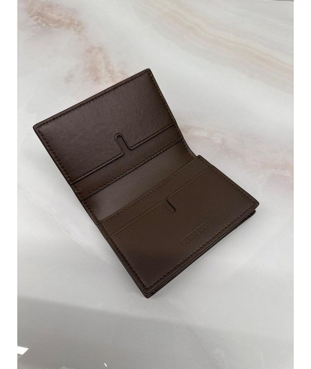 BURBERRY Бежевая визитница, фото 5