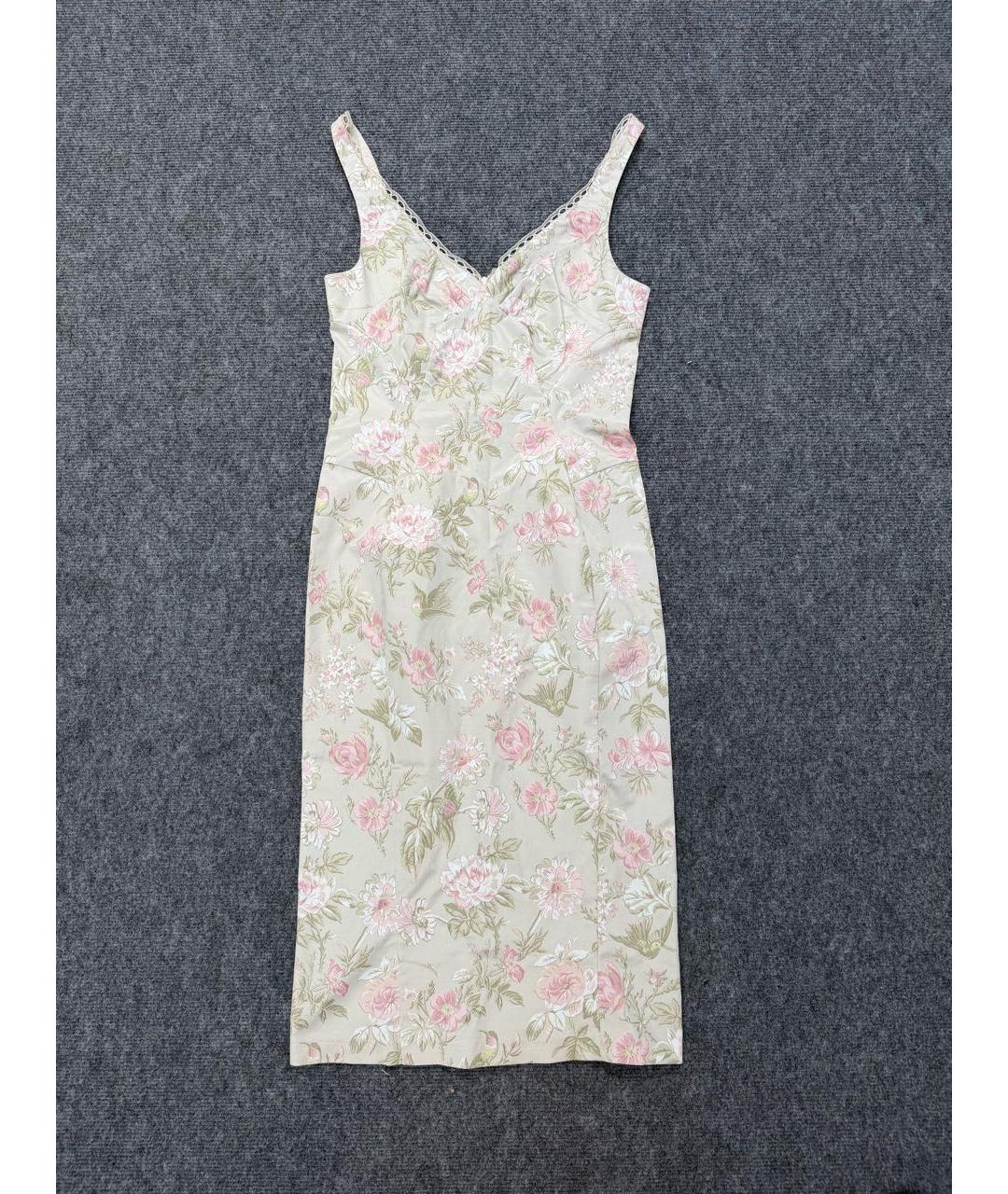 DOLCE&GABBANA Мульти вискозное повседневное платье, фото 5
