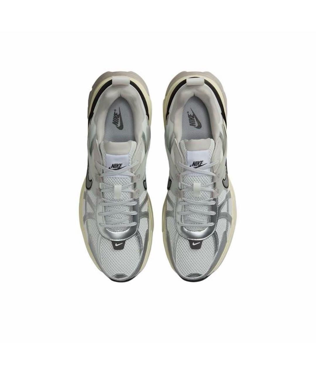 NIKE Серебряные текстильные кроссовки, фото 3