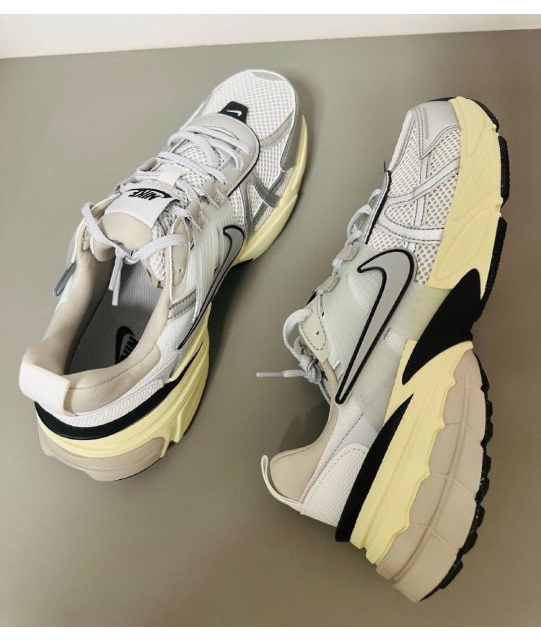 NIKE Серебряные текстильные кроссовки, фото 7