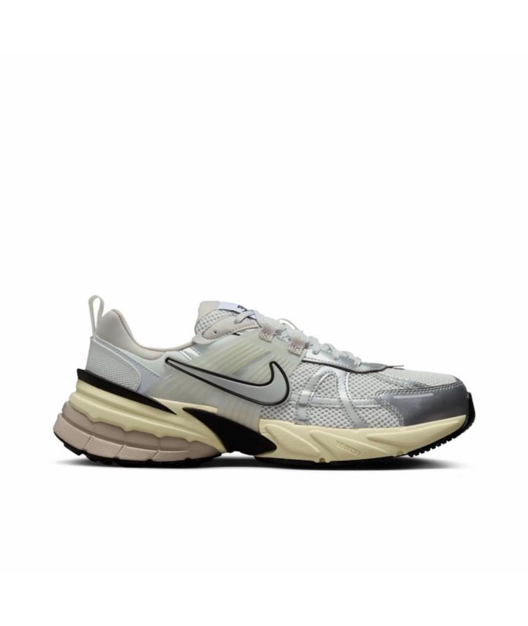 NIKE Серебряные текстильные кроссовки, фото 1
