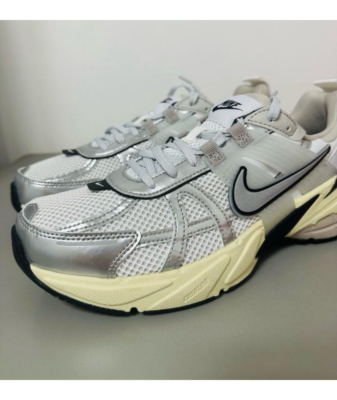 NIKE Серебряные текстильные кроссовки, фото 8