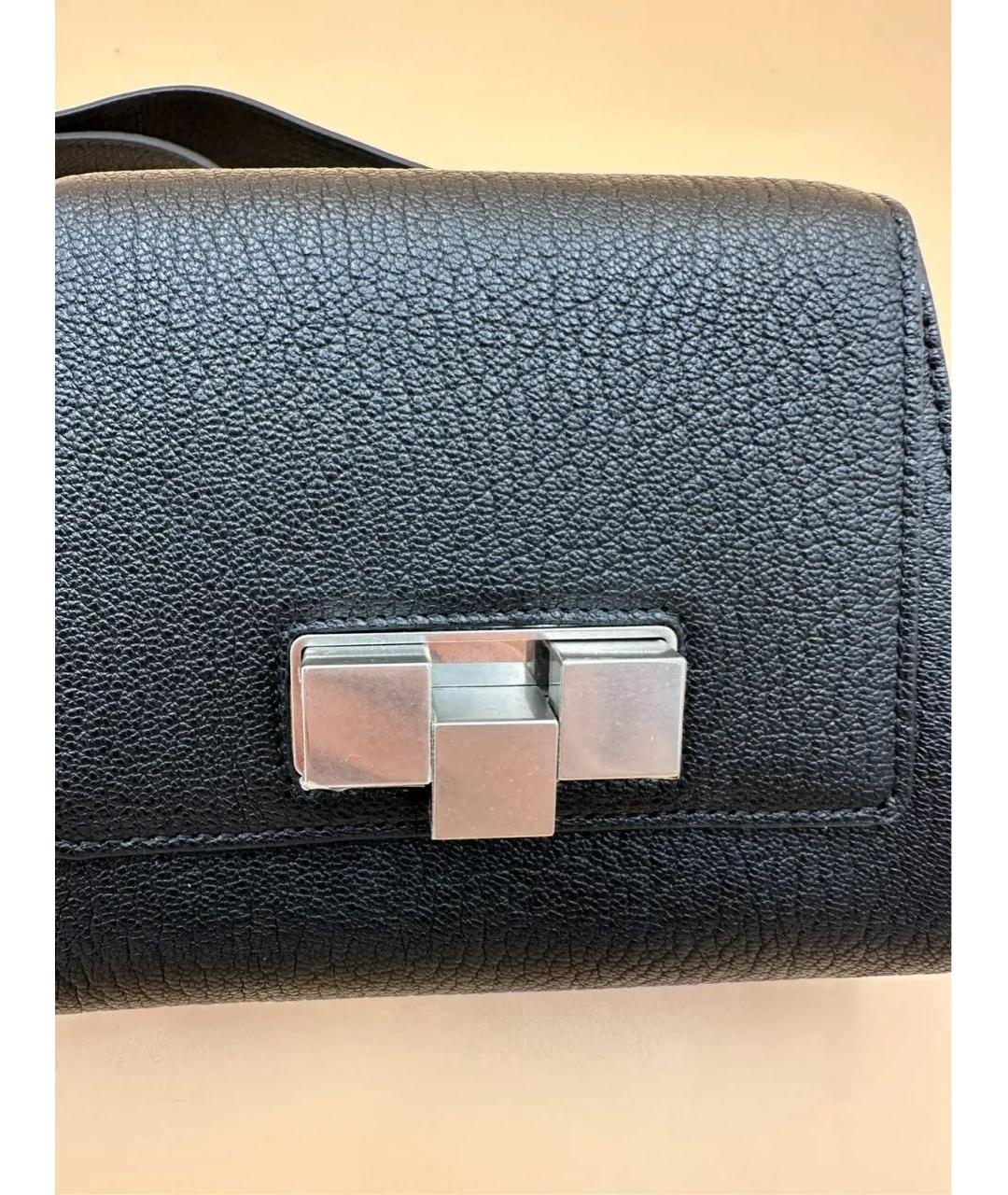 BOTTEGA VENETA Черная кожаная поясная сумка, фото 5
