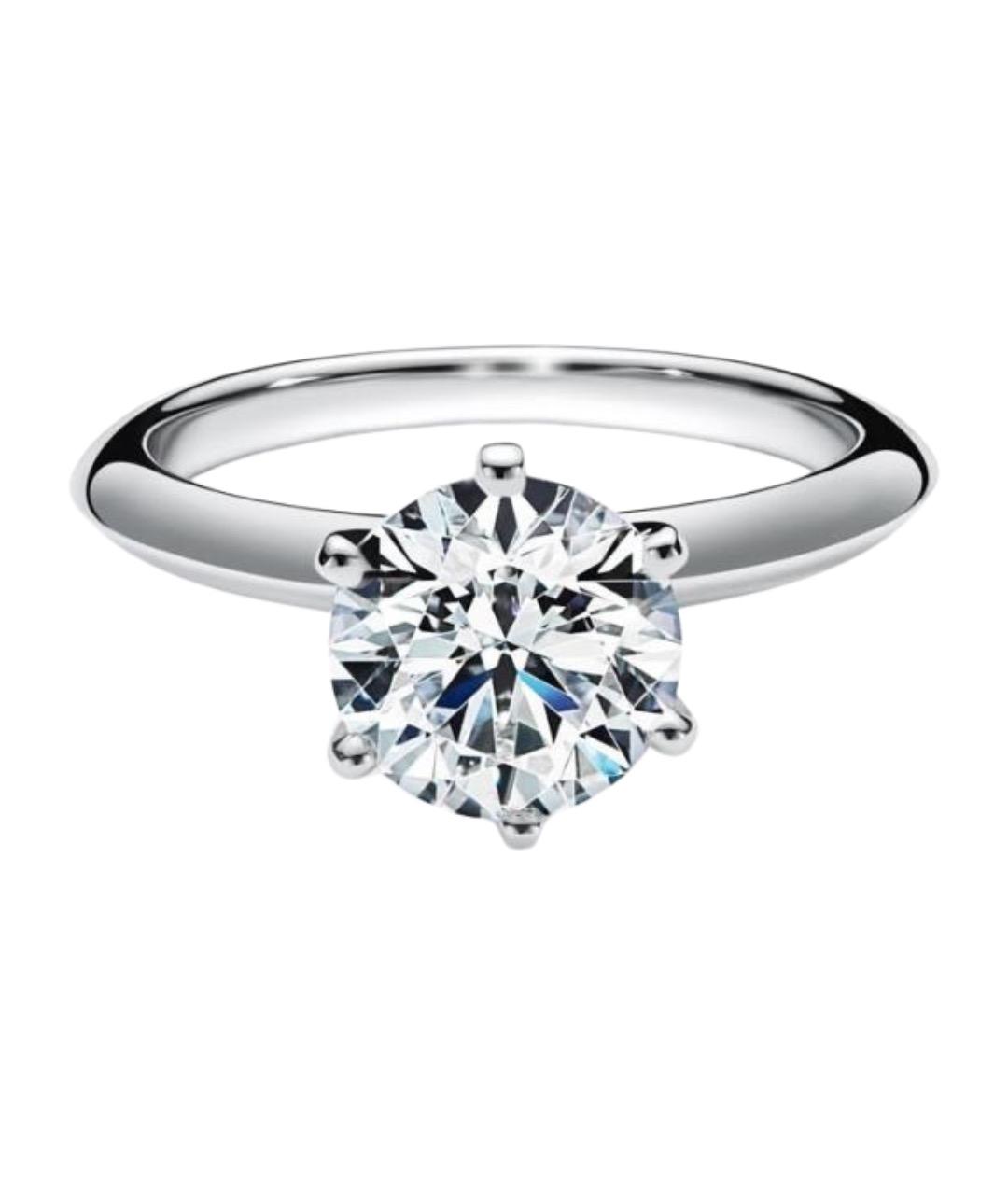 TIFFANY&CO Белое платиновое кольцо, фото 1