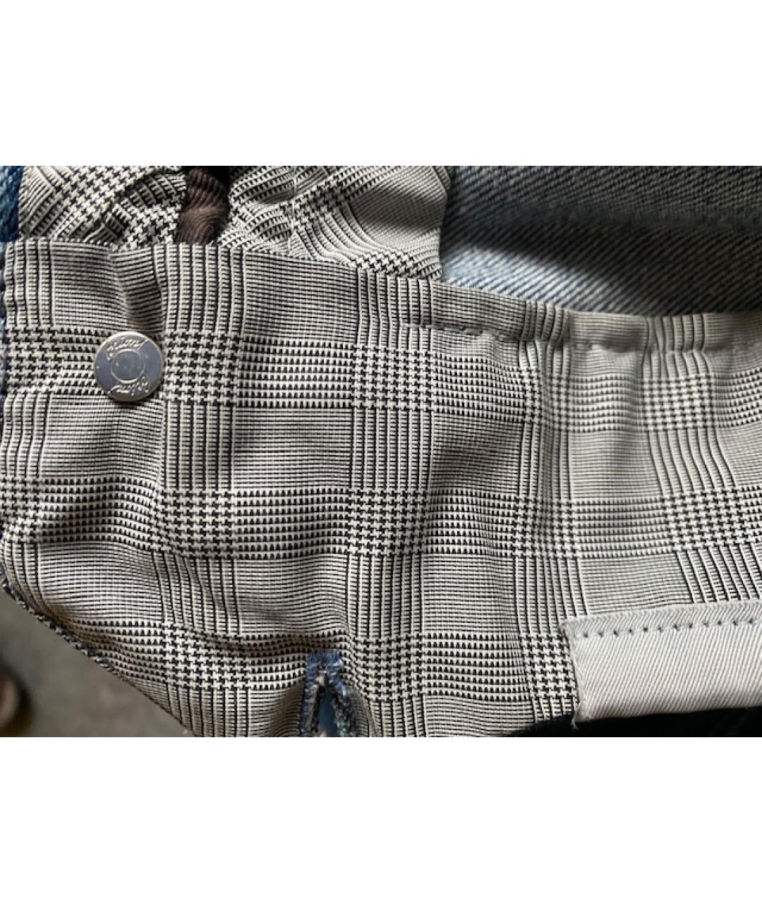 BRIONI Синие хлопковые прямые джинсы, фото 6