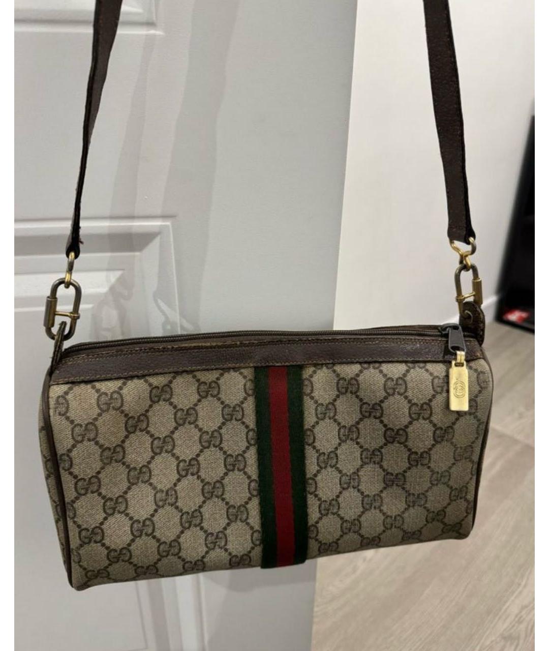 GUCCI Коричневая сумка через плечо, фото 4