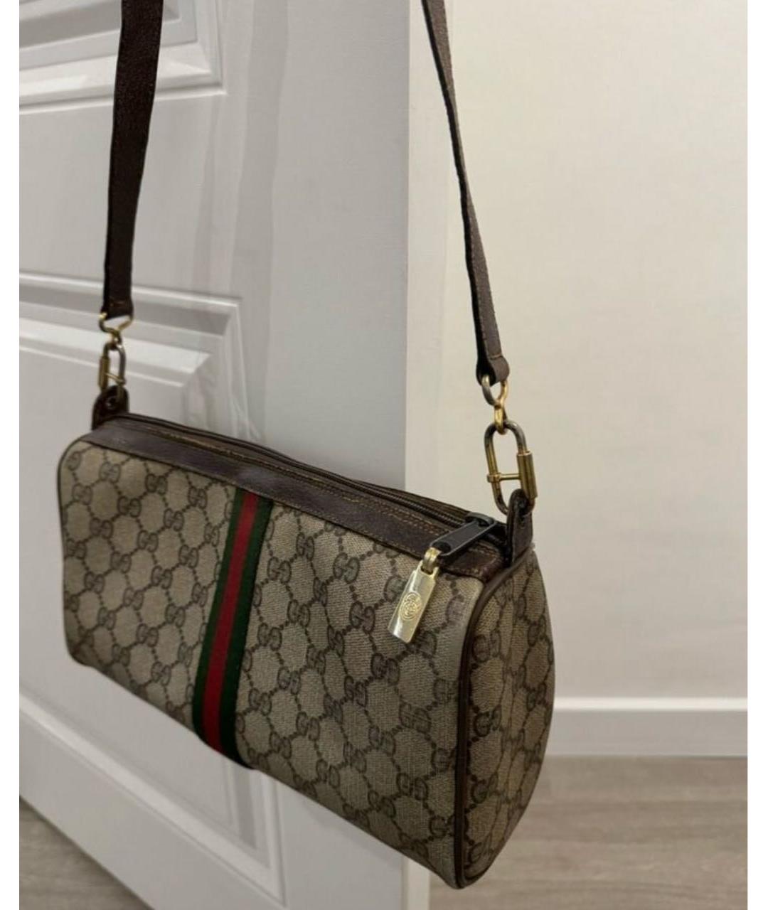 GUCCI Коричневая сумка через плечо, фото 3