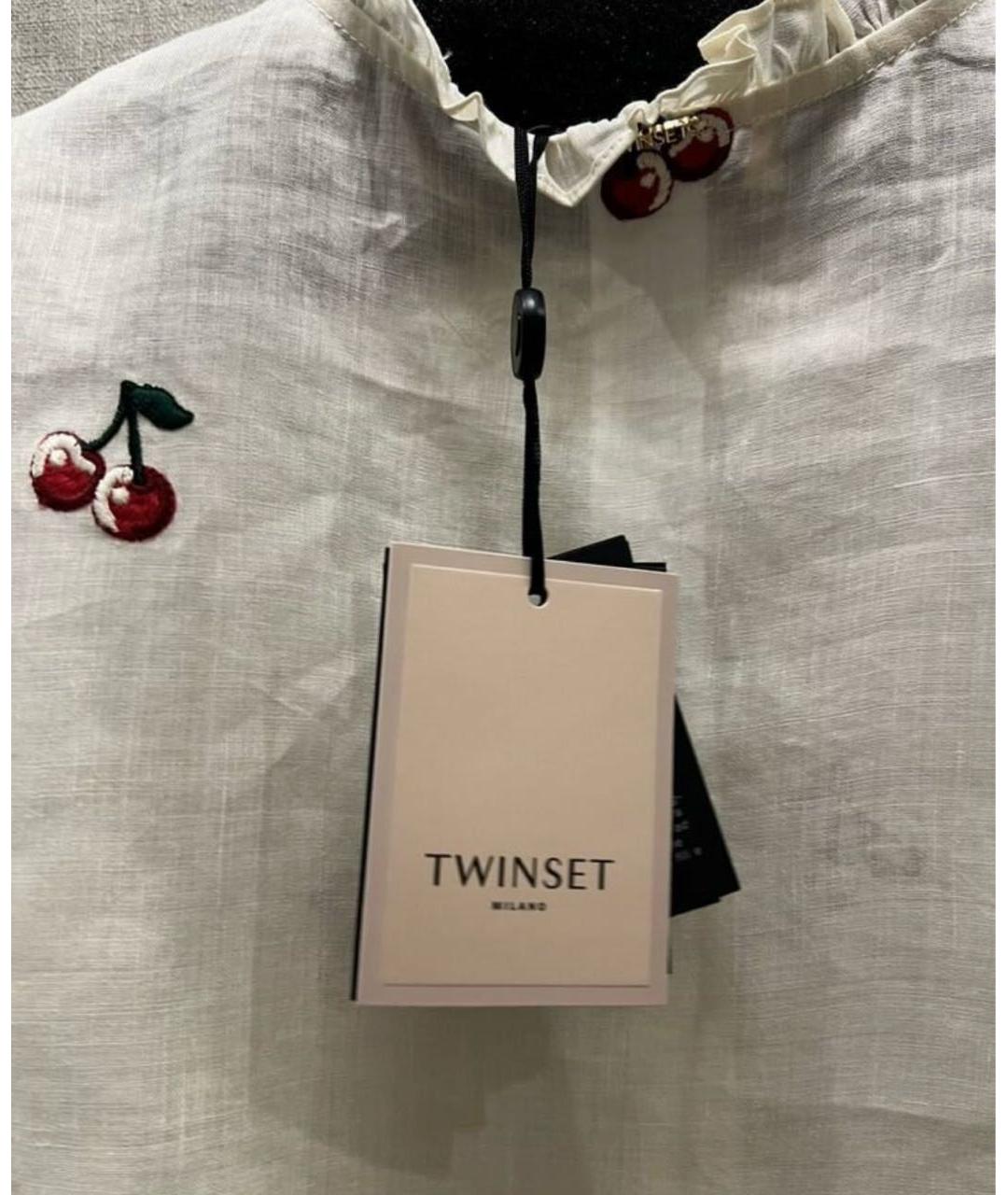 TWIN-SET Бежевая блузы, фото 4