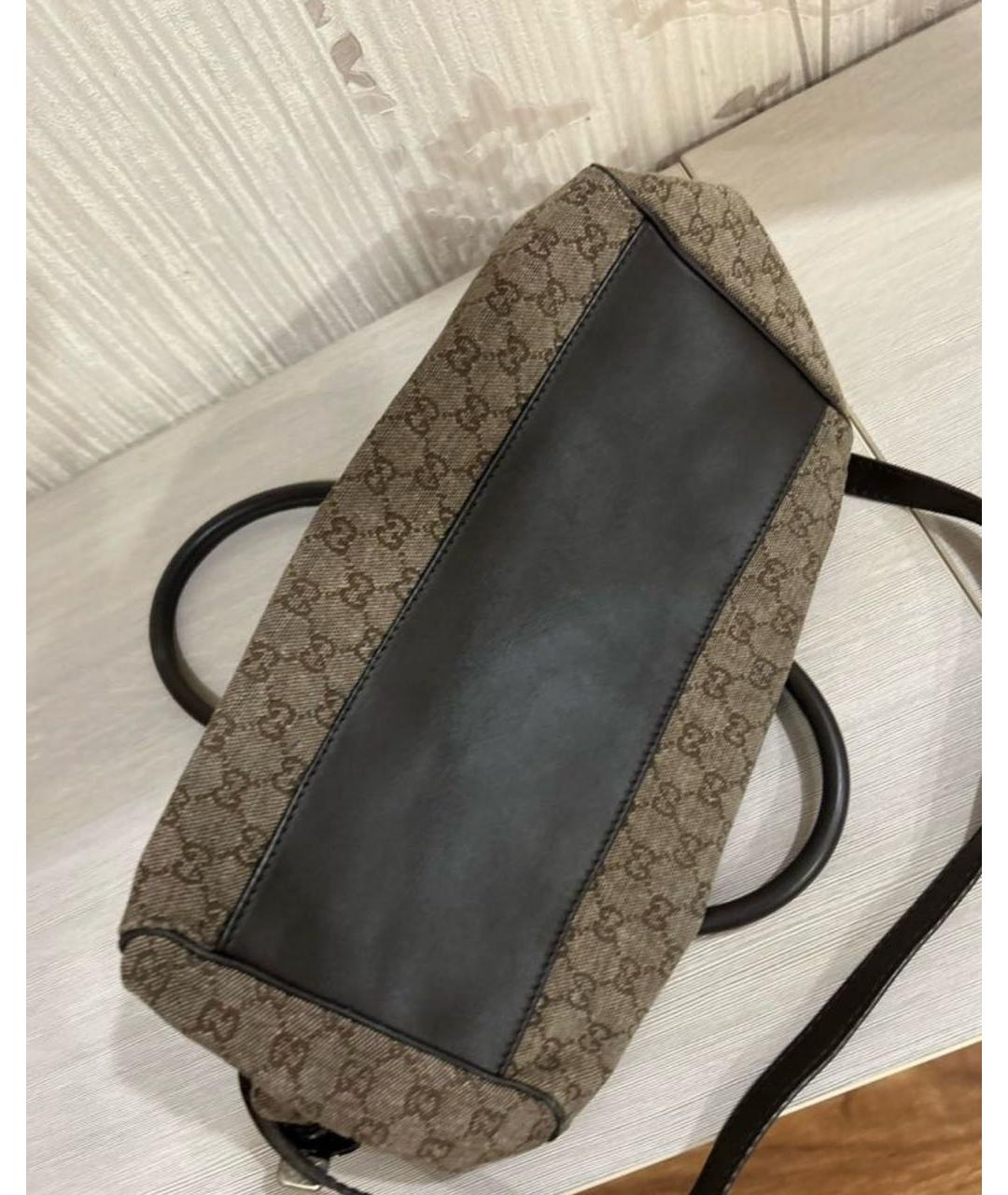 GUCCI Коричневая сумка с короткими ручками, фото 4