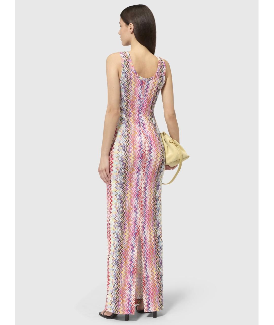 MISSONI Розовое хлопковое коктейльное платье, фото 3