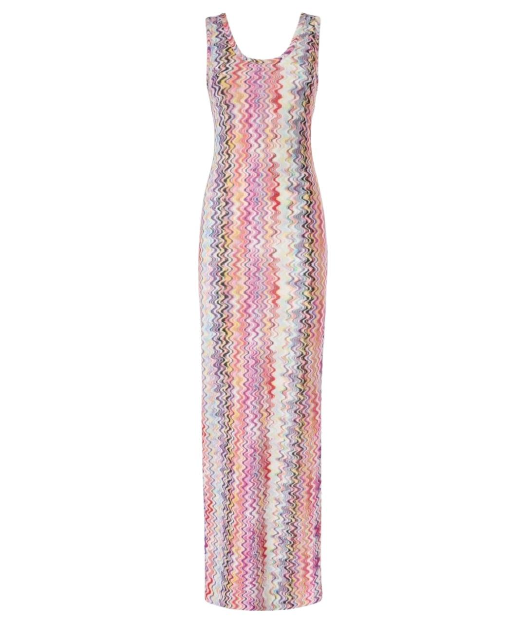 MISSONI Розовое хлопковое коктейльное платье, фото 1