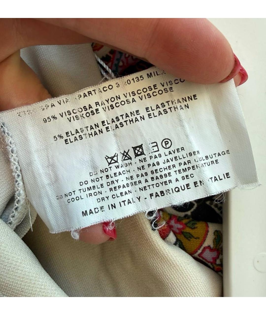 ETRO Мульти вискозное платье, фото 4
