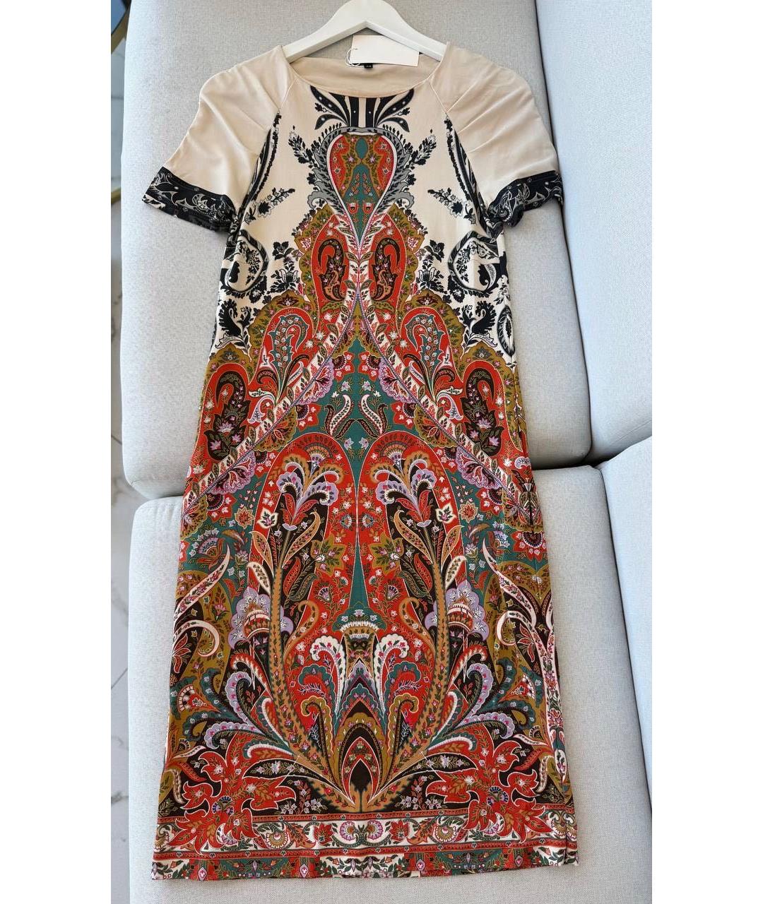 ETRO Мульти вискозное платье, фото 2