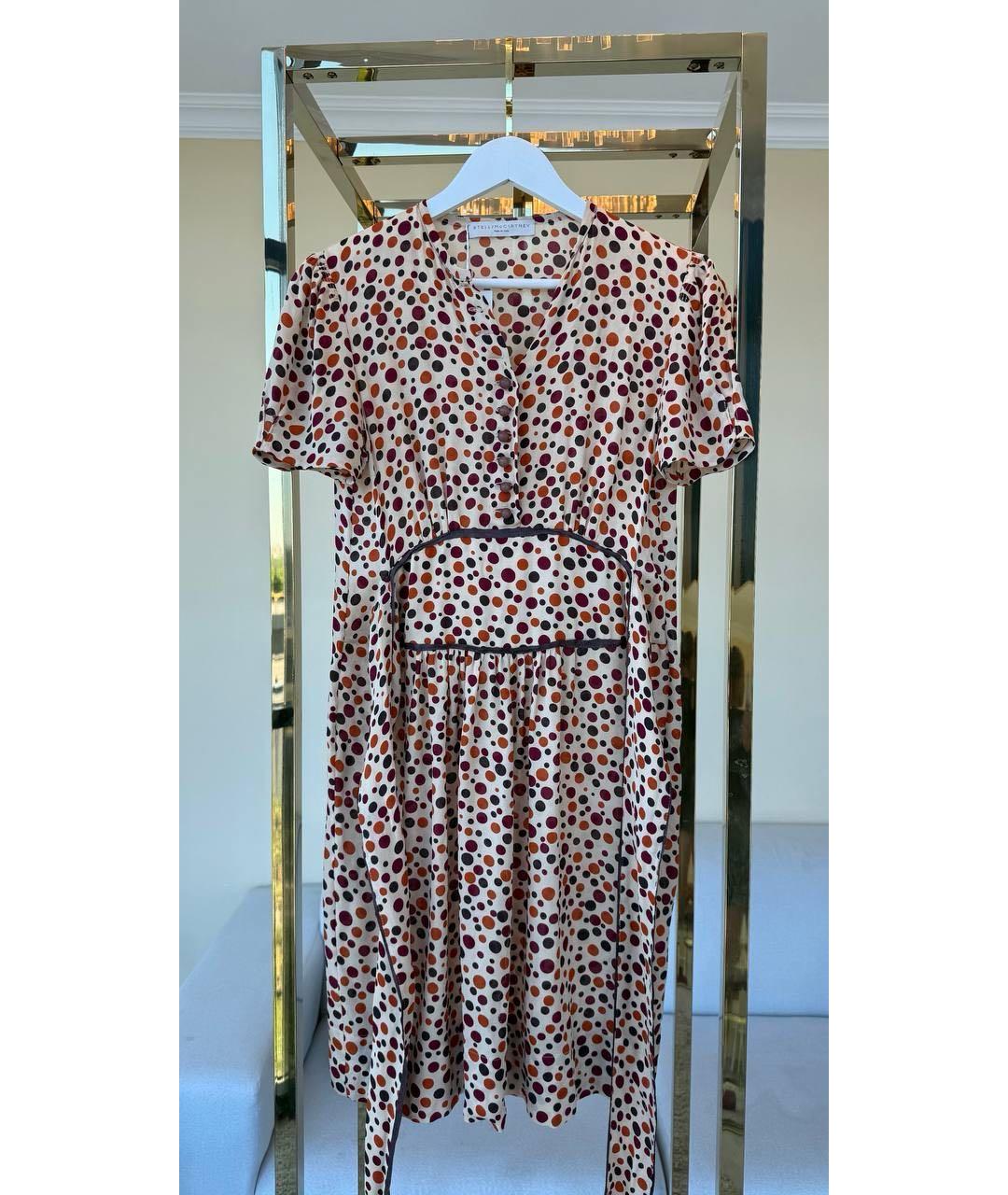 STELLA MCCARTNEY Мульти шелковое повседневное платье, фото 6