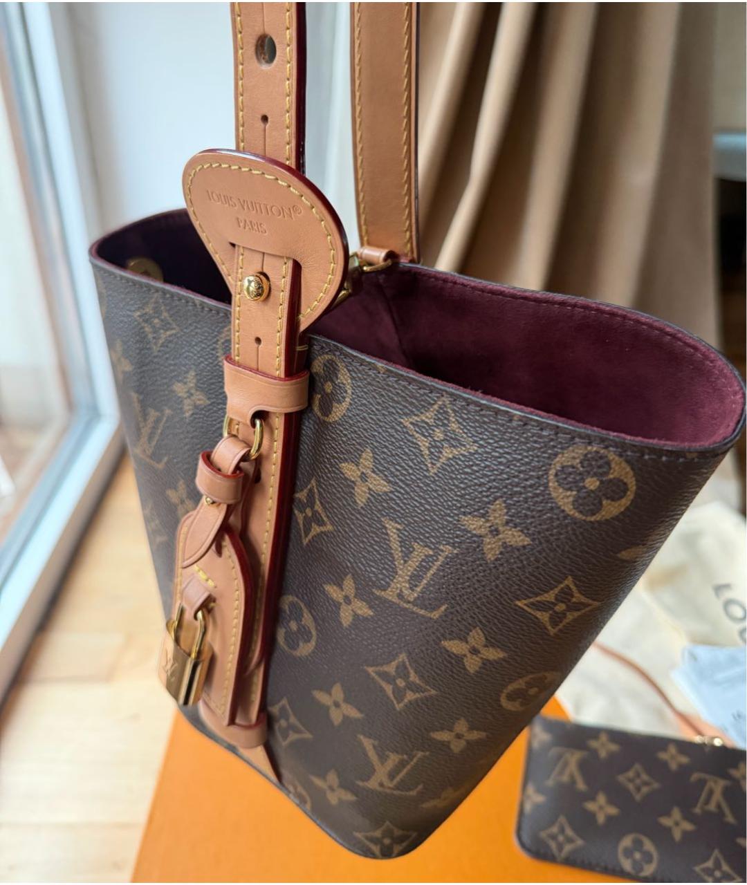 LOUIS VUITTON Коричневая сумка через плечо, фото 3