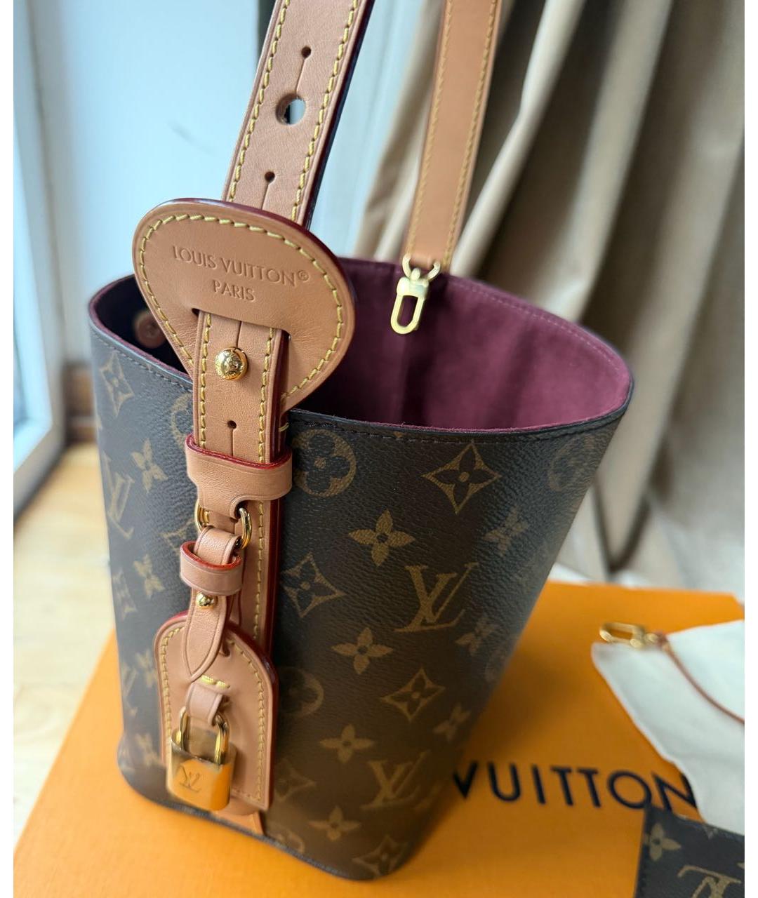 LOUIS VUITTON Коричневая сумка через плечо, фото 5