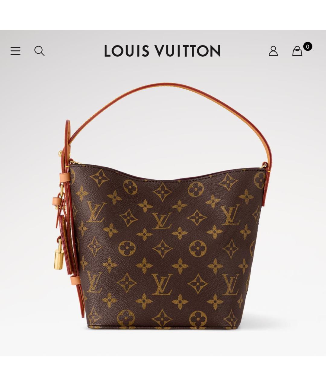 LOUIS VUITTON Коричневая сумка через плечо, фото 2
