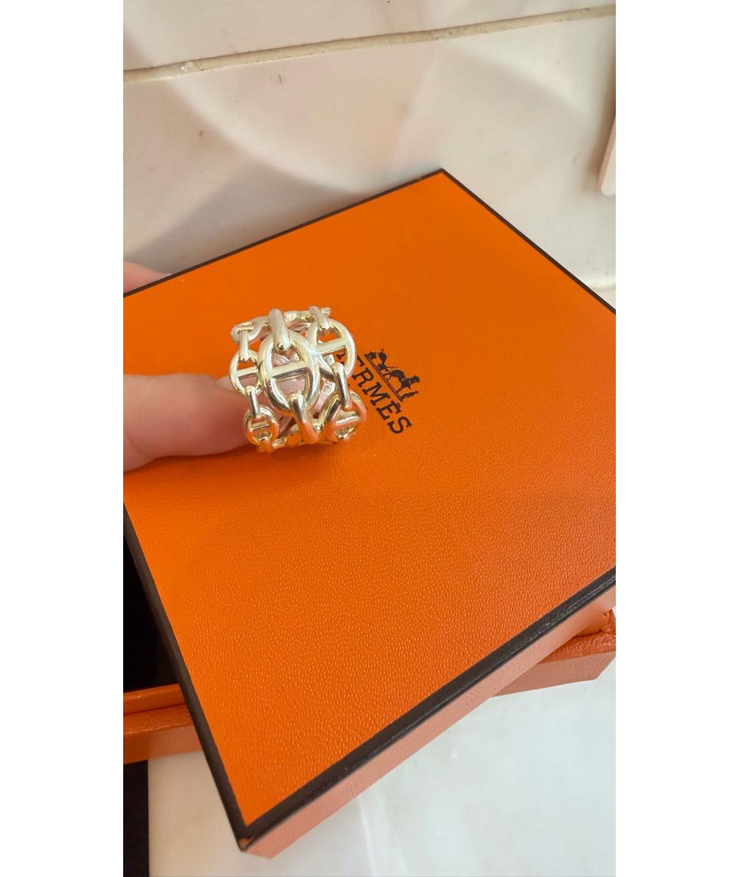 HERMES Серебряное серебряное кольцо, фото 3