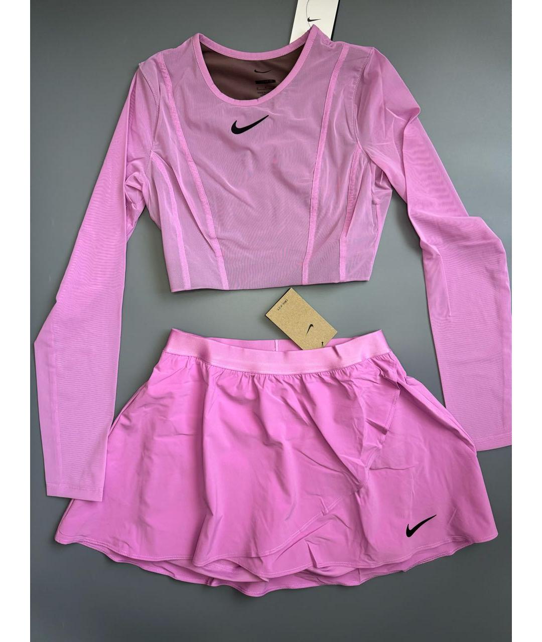 NIKE Розовый полиэстеровый спортивные костюмы, фото 5