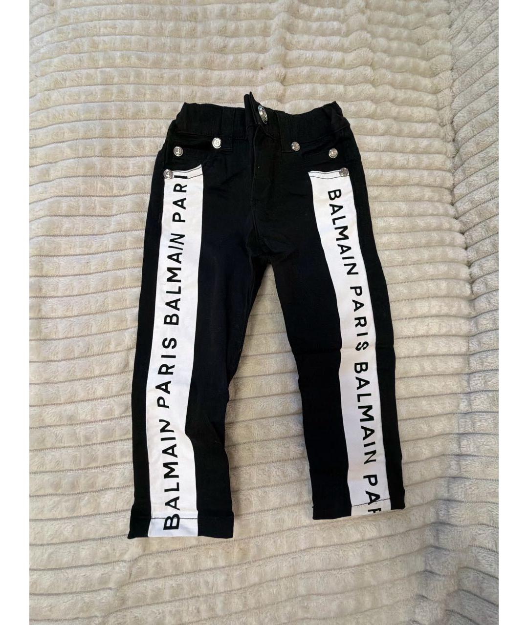BALMAIN Черные хлопковые брюки и шорты, фото 5