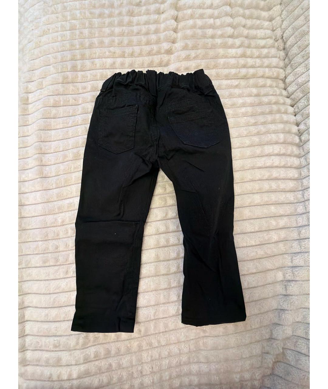 BALMAIN Черные хлопковые брюки и шорты, фото 2