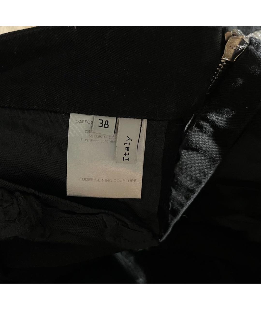 BALENCIAGA Черные хлопковые брюки узкие, фото 6