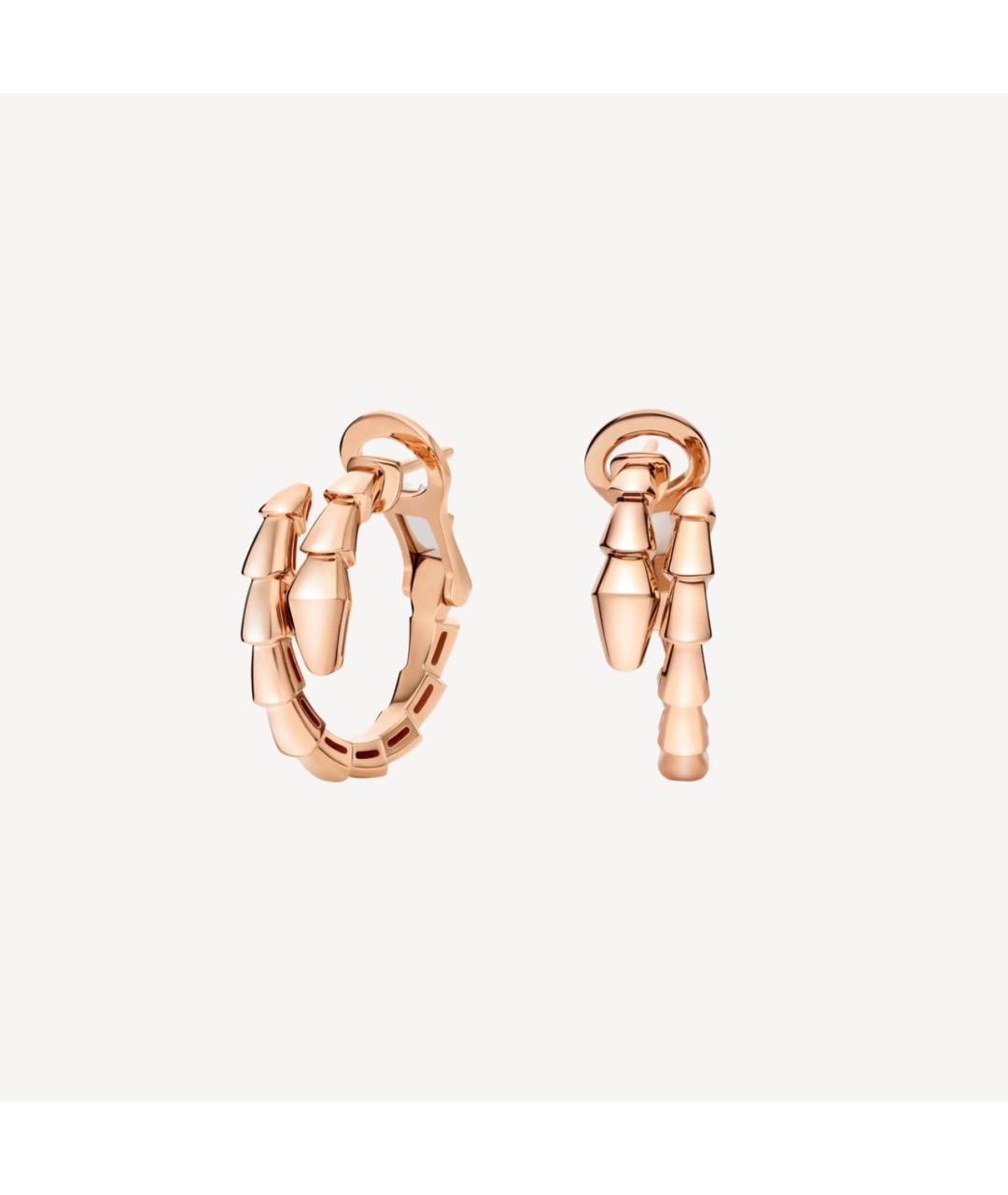 BVLGARI Золотые серьги из розового золота, фото 7