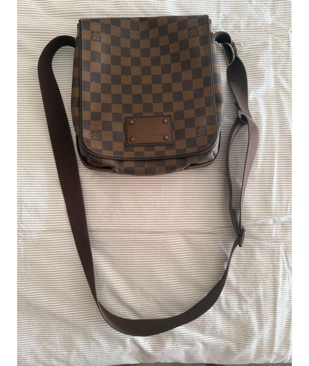 LOUIS VUITTON Коричневая барсетка, фото 6