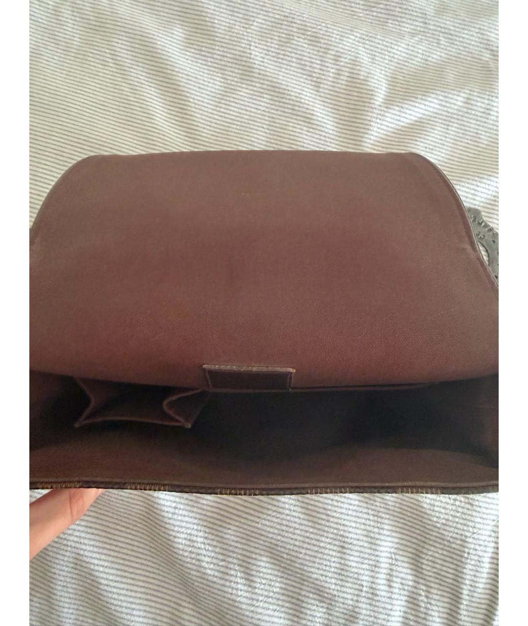 LOUIS VUITTON Коричневая барсетка, фото 5