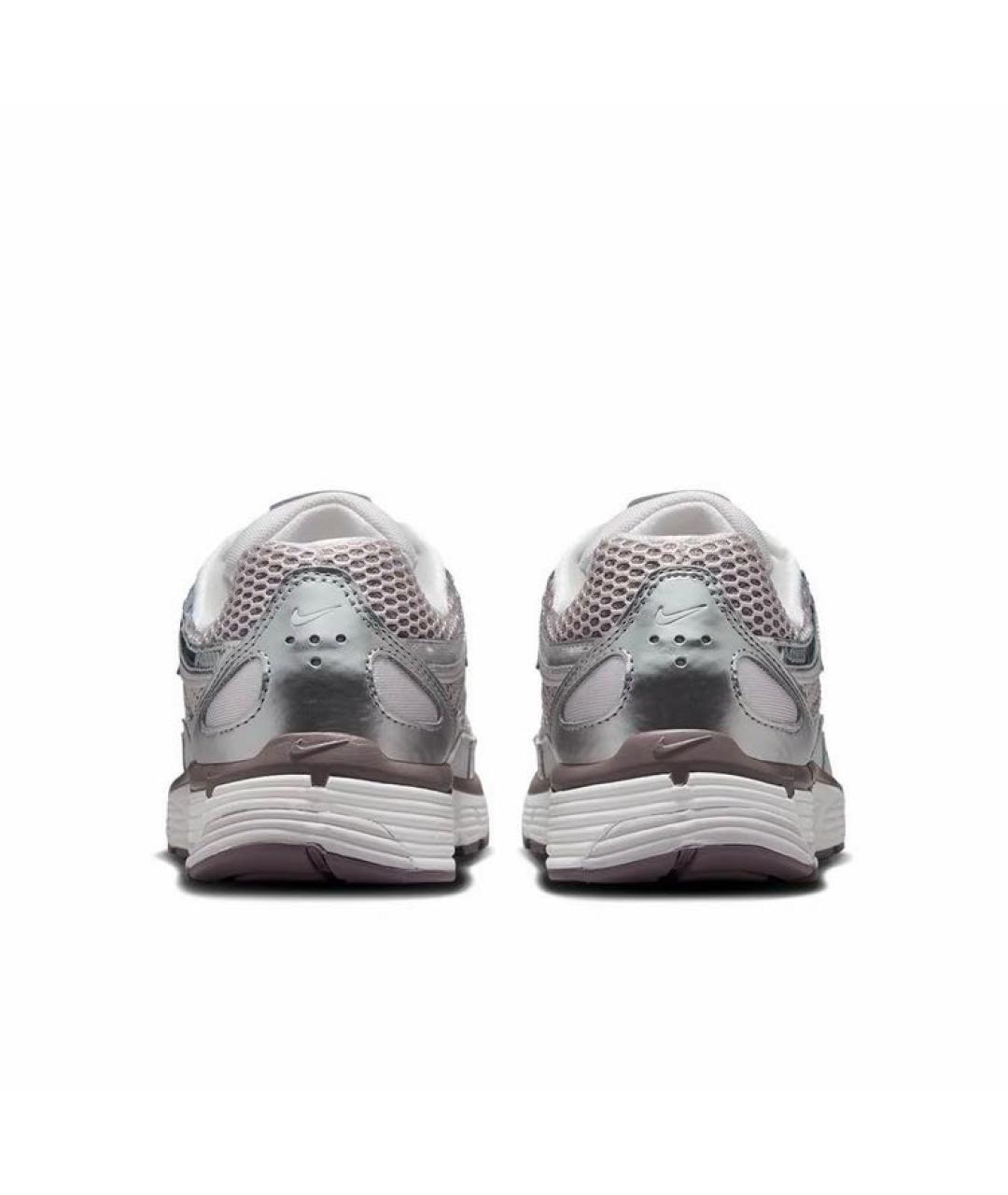 NIKE Серебряные текстильные кроссовки, фото 4