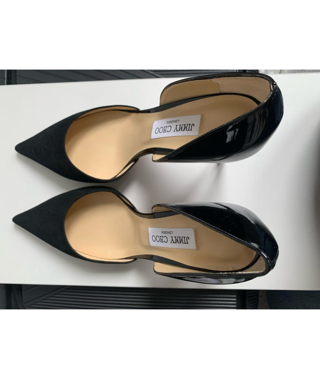 JIMMY CHOO Черные кожаные туфли, фото 3