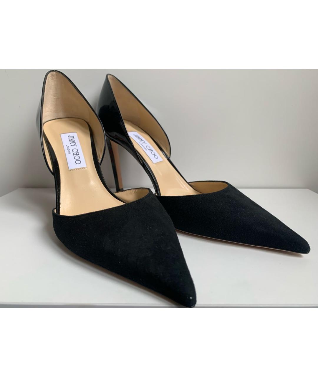JIMMY CHOO Черные кожаные туфли, фото 2