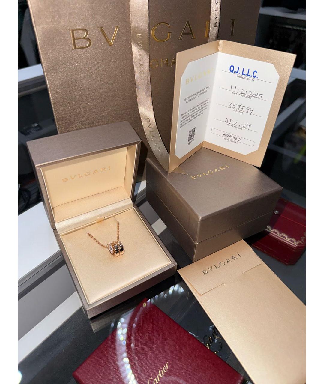 BVLGARI Золотой кулон из розового золота, фото 6
