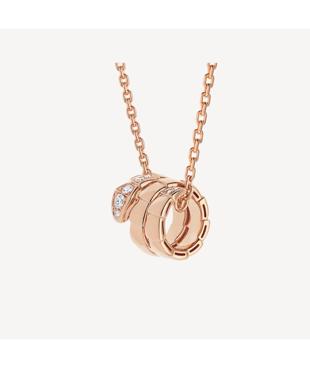 BVLGARI Золотой кулон из розового золота, фото 9