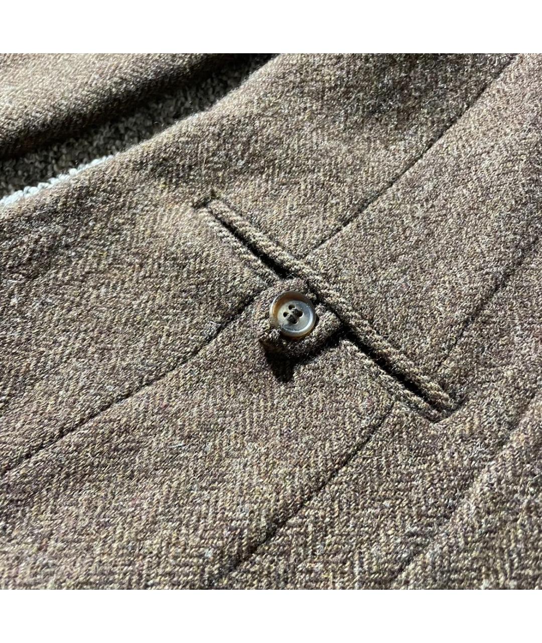 WOOLRICH Коричневое твидовое пальто, фото 5
