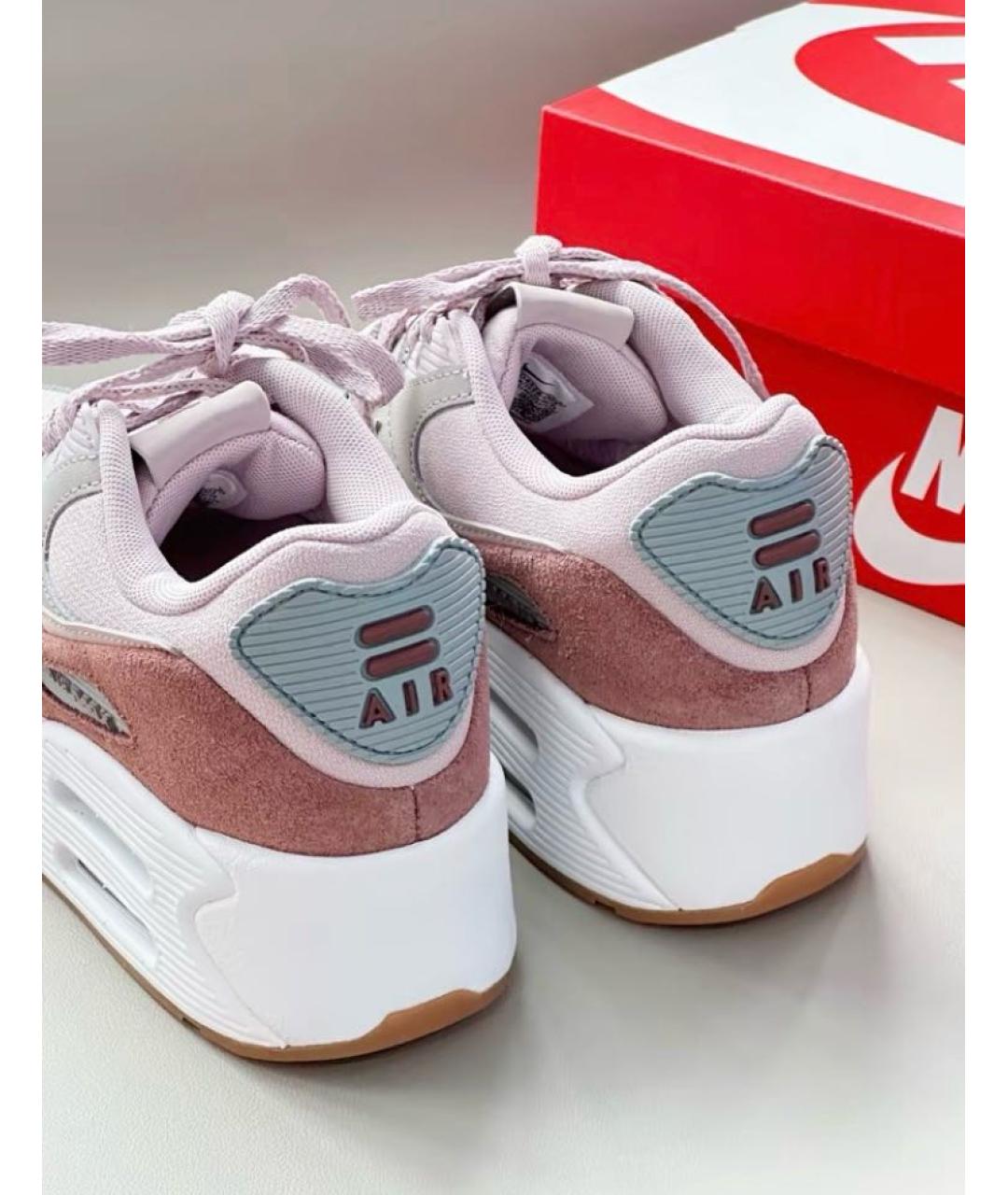 NIKE Розовые замшевые кроссовки, фото 6