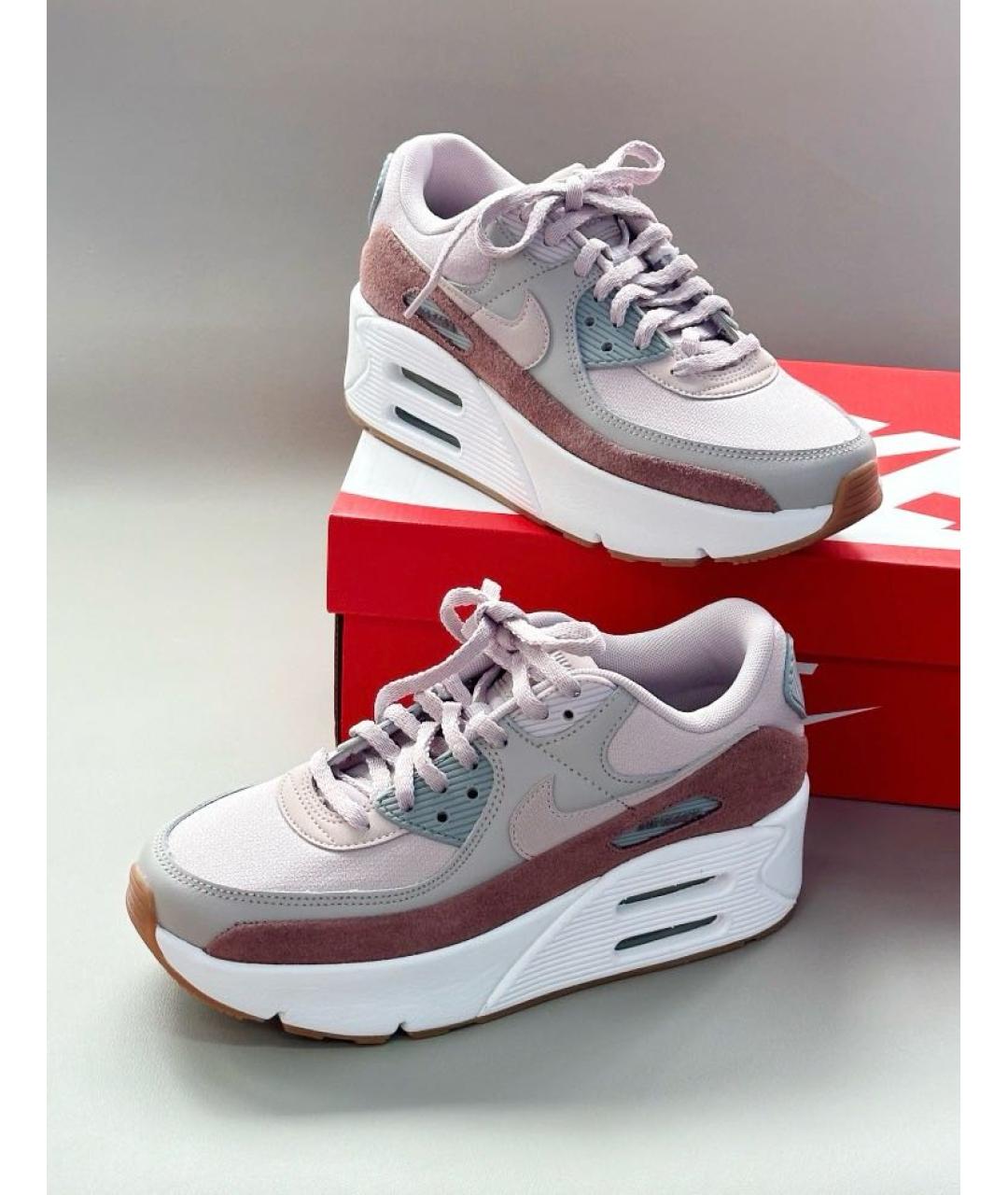 NIKE Розовые замшевые кроссовки, фото 8